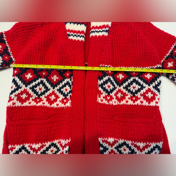 Camp Kitschy Knits Starsky Hand Knit Wool Sweater 34‎ - Picture 6 of 11